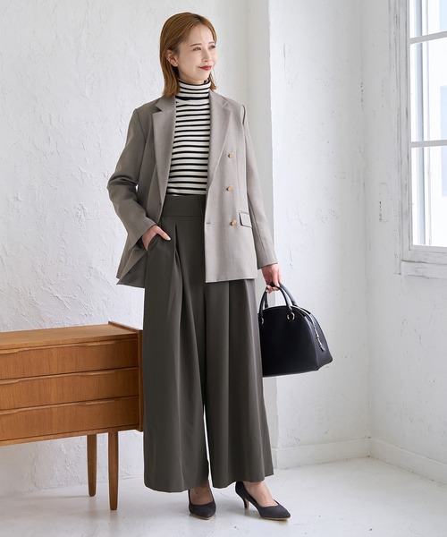 ROPE' PICNIC（ロペピクニック）の「スカートライクパンツ（その他パンツ・レディース・チャコールグレー/ブラウン・36/38）」の18枚目の写真