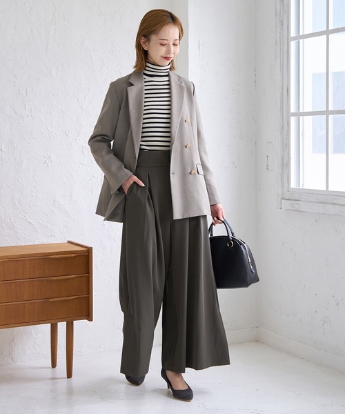 ROPE' PICNIC（ロペピクニック）の「スカートライクパンツ（その他パンツ・レディース・チャコールグレー/ブラウン・36/38）」の19枚目の写真