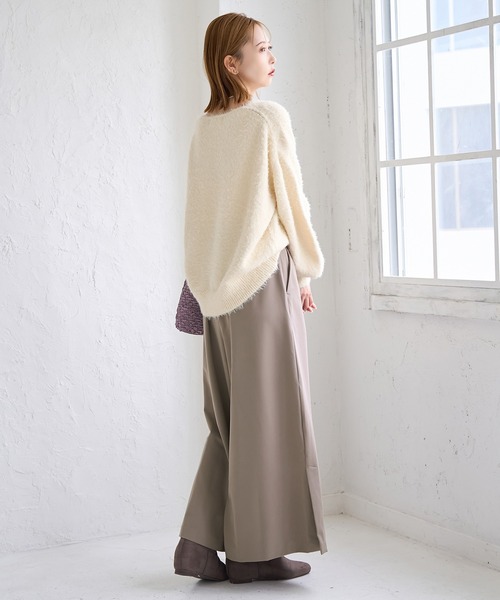 ROPE' PICNIC（ロペピクニック）の「スカートライクパンツ（その他パンツ・レディース・チャコールグレー/ブラウン・36/38）」の3枚目の写真