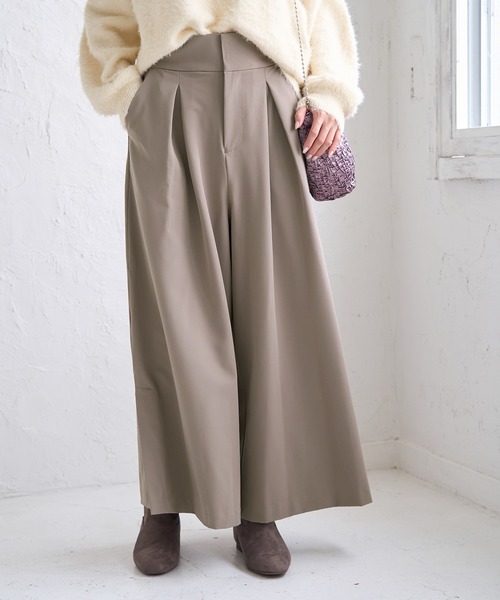 ROPE' PICNIC（ロペピクニック）の「スカートライクパンツ（その他パンツ・レディース・チャコールグレー/ブラウン・36/38）」の4枚目の写真