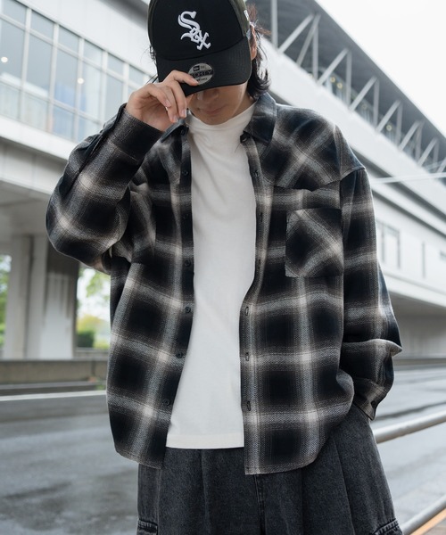 kutir（クティール）の「ウエスタンビックネルシャツ（シャツ/ブラウス・メンズ・ベージュ/レッド/ブラック・MEDIUM/LARGE）」の2枚目の写真