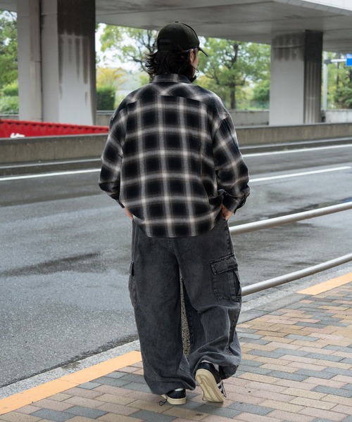 kutir（クティール）の「ウエスタンビックネルシャツ（シャツ/ブラウス・メンズ・ベージュ/レッド/ブラック・MEDIUM/LARGE）」の13枚目の写真