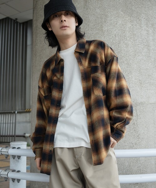 kutir（クティール）の「ウエスタンビックネルシャツ（シャツ/ブラウス・メンズ・ベージュ/レッド/ブラック・MEDIUM/LARGE）」の18枚目の写真