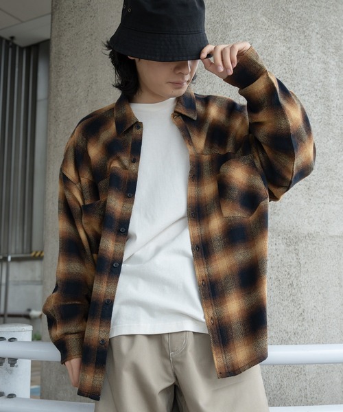 kutir（クティール）の「ウエスタンビックネルシャツ（シャツ/ブラウス・メンズ・ベージュ/レッド/ブラック・MEDIUM/LARGE）」の20枚目の写真