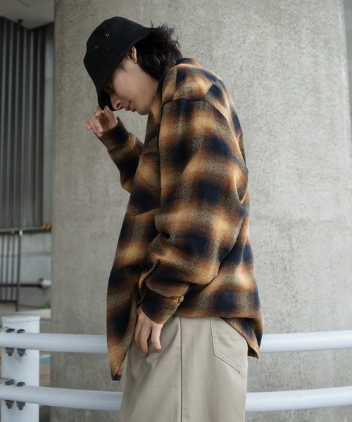 kutir（クティール）の「ウエスタンビックネルシャツ（シャツ/ブラウス・メンズ・ベージュ/レッド/ブラック・MEDIUM/LARGE）」の21枚目の写真