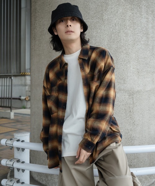 kutir（クティール）の「ウエスタンビックネルシャツ（シャツ/ブラウス・メンズ・ベージュ/レッド/ブラック・MEDIUM/LARGE）」の19枚目の写真