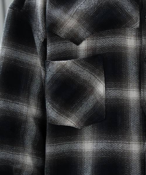 kutir（クティール）の「ウエスタンビックネルシャツ（シャツ/ブラウス・メンズ・ベージュ/レッド/ブラック・MEDIUM/LARGE）」の16枚目の写真