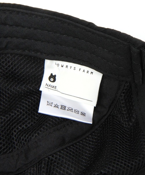 LOWRYS FARM（ローリーズファーム）の「ナイロンプリントキャップ　 984480（キャップ・キッズ・ブラック/ベージュ/エンジ・FREE）」の6枚目の写真