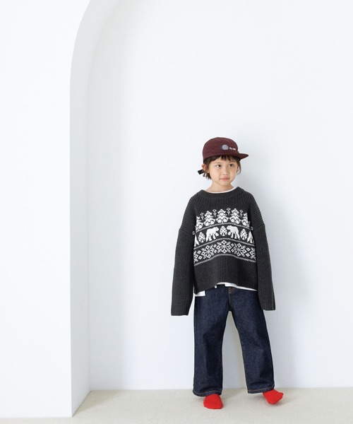 LOWRYS FARM（ローリーズファーム）の「ナイロンプリントキャップ　 984480（キャップ・キッズ・ブラック/ベージュ/エンジ・FREE）」の16枚目の写真