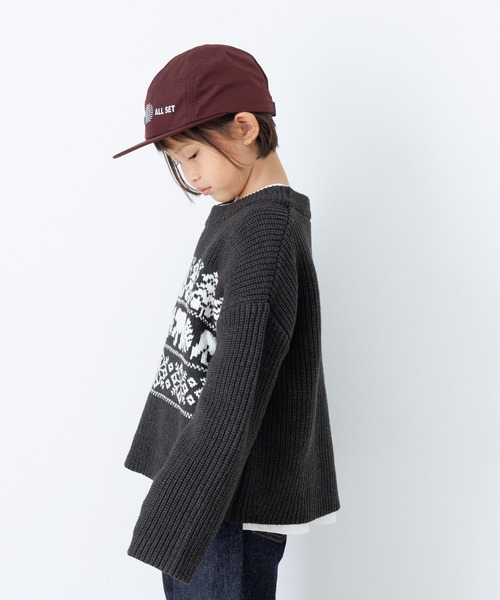 LOWRYS FARM（ローリーズファーム）の「ナイロンプリントキャップ　 984480（キャップ・キッズ・ブラック/ベージュ/エンジ・FREE）」の17枚目の写真