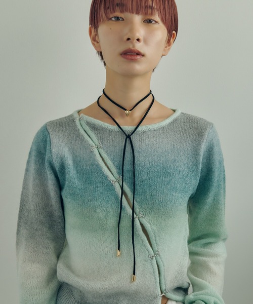 GOLDY（ゴールディ）の「ジグリー メタル ハート ベルベット タイ ネックレス（ネックレス・レディース・ゴールド/シルバー・FREE）」の2枚目の写真