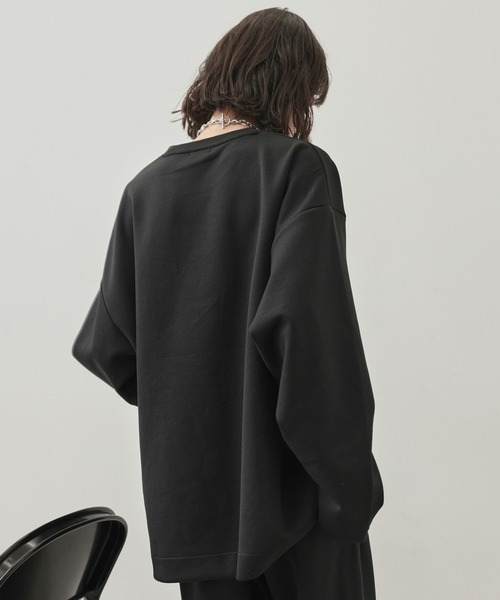 JUNRED（ジュンレッド）の「オーバーラップアートワイドスリーブPO（Tシャツ/カットソー・メンズ・ブラック/ホワイト・L/M/S）」の12枚目の写真