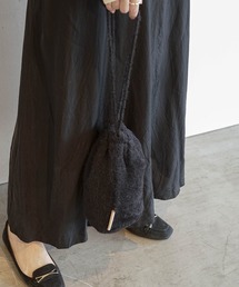 Odds（オッズ）の「odds MOHAIR POUCH オッズ モヘアポーチ 巾着バッグ ミニ バケットバッグ ドロストバッグ（ショルダーバッグ）」