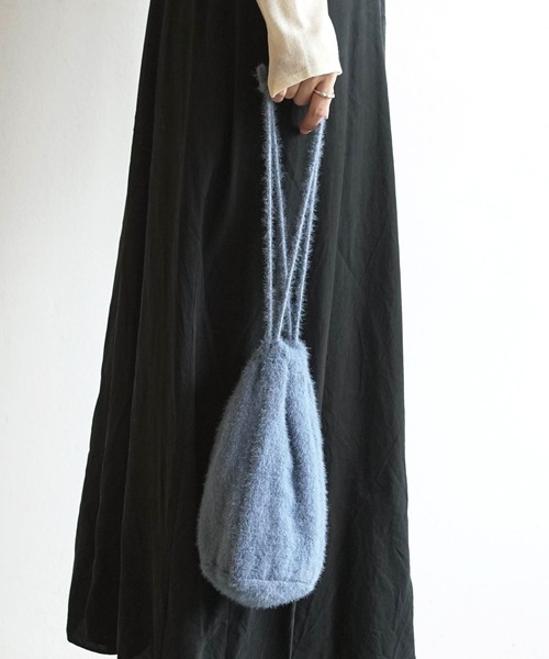 odds MOHAIR POUCH オッズ モヘアポーチ 巾着バッグ ミニ バケットバッグ（ショルダーバッグ）｜HIGHTIDE（ハイタイド）