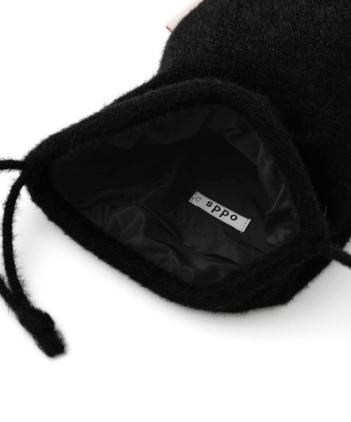 odds MOHAIR POUCH オッズ モヘアポーチ 巾着バッグ ミニ バケットバッグ（ショルダーバッグ）｜HIGHTIDE（ハイタイド）