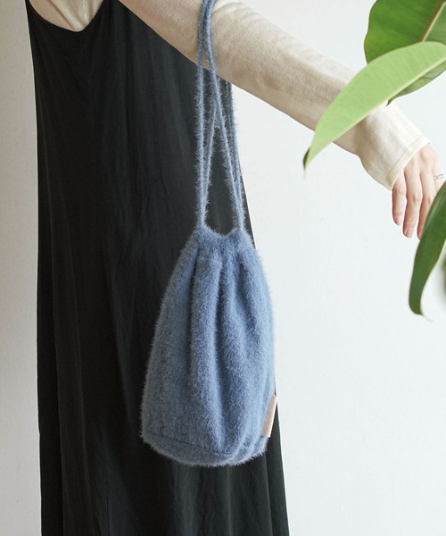 odds MOHAIR POUCH オッズ モヘアポーチ 巾着バッグ ミニ バケットバッグ（ショルダーバッグ）｜HIGHTIDE（ハイタイド）