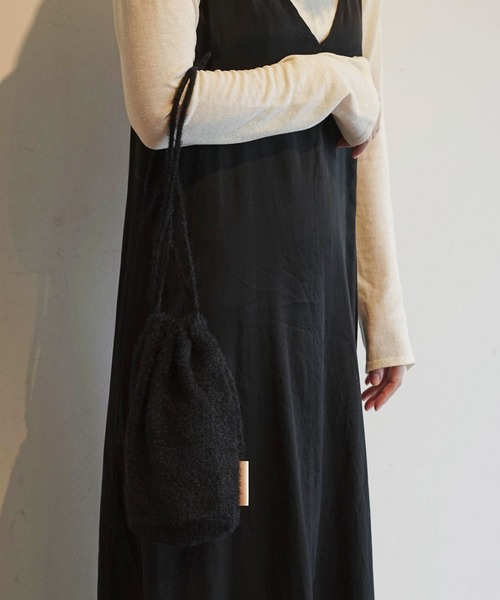 odds MOHAIR POUCH オッズ モヘアポーチ 巾着バッグ ミニ バケットバッグ（ショルダーバッグ）｜HIGHTIDE（ハイタイド）