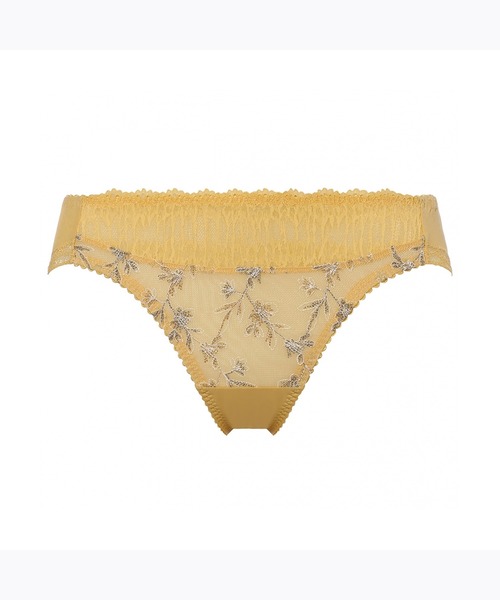 AMOSTYLE BY TRIUMPH(アモスタイルバイトリンプ)の「レギュラーショーツ クワイエットガーデン AMST1447 Hikini JX(ショーツ・レディース・ホワイト/パープル/イエロー・M/L)」の3枚目の写真