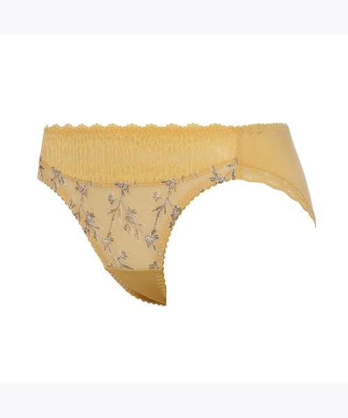 AMOSTYLE BY TRIUMPH(アモスタイルバイトリンプ)の「レギュラーショーツ クワイエットガーデン AMST1447 Hikini JX(ショーツ・レディース・ホワイト/パープル/イエロー・M/L)」の7枚目の写真