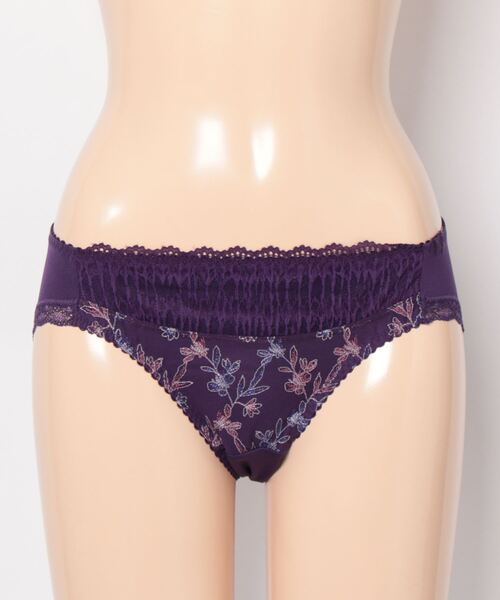 AMOSTYLE BY TRIUMPH(アモスタイルバイトリンプ)の「レギュラーショーツ クワイエットガーデン AMST1447 Hikini JX(ショーツ・レディース・ホワイト/パープル/イエロー・M/L)」の13枚目の写真