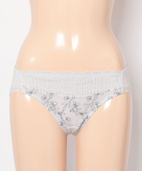 AMOSTYLE BY TRIUMPH(アモスタイルバイトリンプ)の「レギュラーショーツ クワイエットガーデン AMST1447 Hikini JX(ショーツ・レディース・ホワイト/パープル/イエロー・M/L)」の11枚目の写真