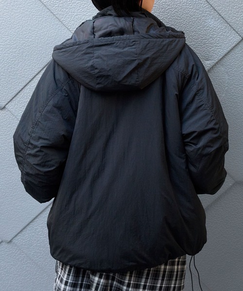 ナイロンチュール ノースリーブジャケット 袖取り外しナイロン2WAYジャケット【低身長さん向けSサイズ展開
