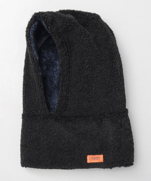 UNIVERSAL OVERALL（ユニバーサルオーバーオール）の「ビッグシルエット リバーシブル ボアフード バラクラバ（ネックウォーマー/スヌード・メンズ・ブラック・FREE）」の2枚目の写真