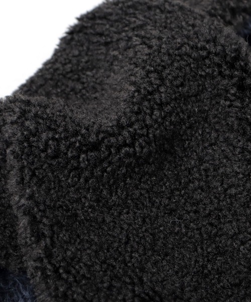 UNIVERSAL OVERALL（ユニバーサルオーバーオール）の「ビッグシルエット リバーシブル ボアフード バラクラバ（ネックウォーマー/スヌード・メンズ・ブラック・FREE）」の10枚目の写真