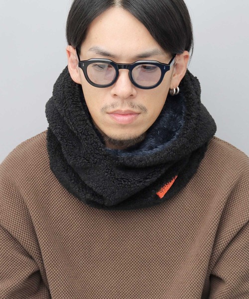 UNIVERSAL OVERALL（ユニバーサルオーバーオール）の「ビッグシルエット リバーシブル ボアフード バラクラバ（ネックウォーマー/スヌード・メンズ・ブラック・FREE）」の18枚目の写真