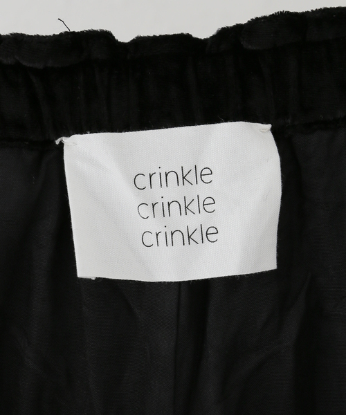 SLOBE IENA（スローブイエナ）の「【crinkle crinkle crinkle】 VELVET 3D EMBROIDERY パンツ（その他パンツ・レディース・ホワイト/ブラック・FREE）」の13枚目の写真