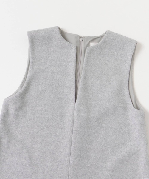 F by ROSSO（エフバイロッソ）の「『34サイズも展開』『UR TECH』F by ROSSO　ウールライクキーネックオールインワン（サロペット/オーバーオール・レディース・ネイビー/ライトグレー・34/38/36）」の20枚目の写真