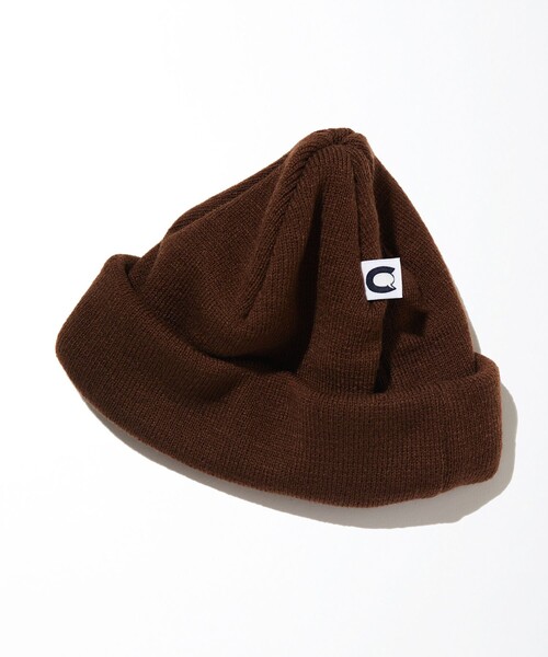 CAHLUMN（カウラム）の「CAHLUMN/カウラム Acrylic Roll Knit Cap/アクリル ロール ニットキャップ（ニットキャップ/ビーニー・メンズ・ブラウン/ダークブラウン/ワインレッド/マスタード/ネイビー・ﾌﾘ-）」の2枚目の写真