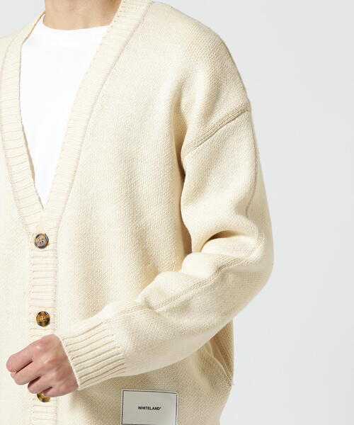 WHITELAND(ホワイトランド)の「【WEB&DEPOT限定】WHITELAND/ホワイトランド/LINE CARDIGAN(カーディガン/ボレロ・レディース・ブラック/アイボリー/ラベンダー・F)」の15枚目の写真