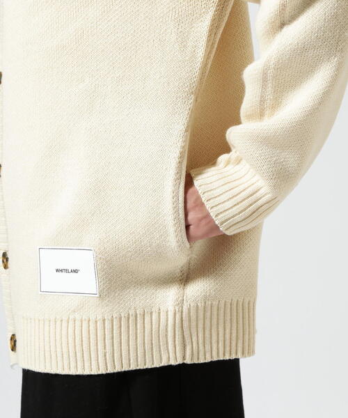 WHITELAND(ホワイトランド)の「【WEB&DEPOT限定】WHITELAND/ホワイトランド/LINE CARDIGAN(カーディガン/ボレロ・レディース・ブラック/アイボリー/ラベンダー・F)」の14枚目の写真