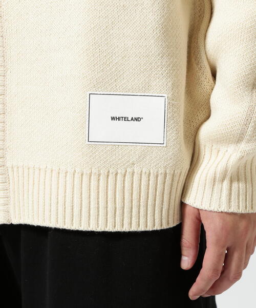 WHITELAND(ホワイトランド)の「【WEB&DEPOT限定】WHITELAND/ホワイトランド/LINE CARDIGAN(カーディガン/ボレロ・レディース・ブラック/アイボリー/ラベンダー・F)」の13枚目の写真
