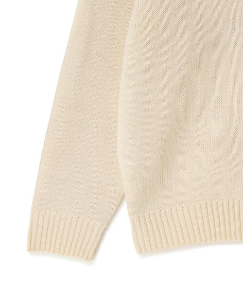 WHITELAND(ホワイトランド)の「【WEB&DEPOT限定】WHITELAND/ホワイトランド/LINE CARDIGAN(カーディガン/ボレロ・レディース・ブラック/アイボリー/ラベンダー・F)」の9枚目の写真