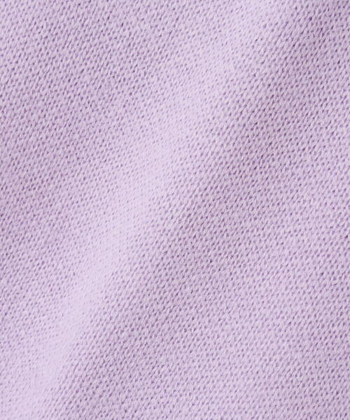 WHITELAND(ホワイトランド)の「【WEB&DEPOT限定】WHITELAND/ホワイトランド/LINE CARDIGAN(カーディガン/ボレロ・レディース・ブラック/アイボリー/ラベンダー・F)」の4枚目の写真