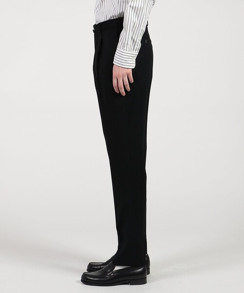 PT TORINO（ピーティートリノ）の「PT TORINO ウール 1プリーツスリムスラックス Gentleman Fit（スラックス・メンズ・ブラック/チャコールグレー・48/50）」の7枚目の写真