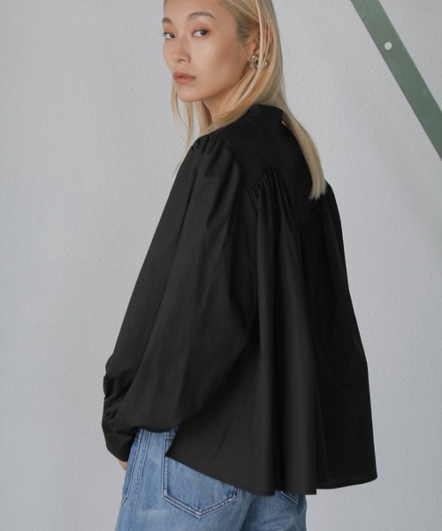 ローズバット MICIとのコラボシャツ ROSE BUD（ローズバッド） tシャツ (mici)BACK RIBBON S/S レディース
