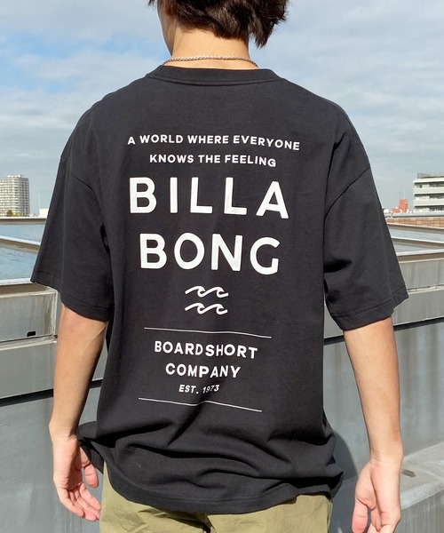 BILLABONG（ビラボン）の「BILLABONG/ビラボン 半袖Tシャツ ワイドシルエット Tee BE011-213（Tシャツ/カットソー・メンズ・ブラック/オフホワイト/セージグリーン・L/M/S/XL）」の2枚目の写真