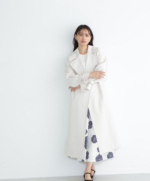 NATURAL BEAUTY BASIC(ナチュラルビューティーベーシック)の「◇フォルムカルゼコート(トレンチコート・レディース・ベージュ/グレー/オフホワイト・SMALL/MEDIUM)」の19枚目の写真