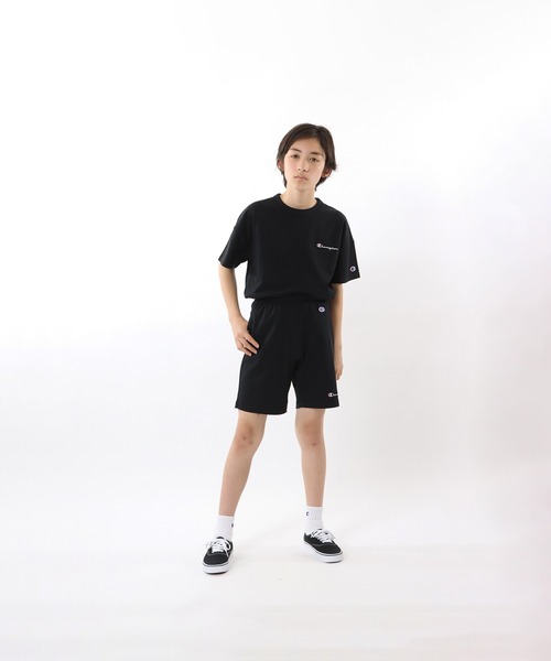 Champion(チャンピオン)の「【Champion/チャンピオン】キッズ ベーシック ショーツ(その他パンツ・キッズ・グレー/ブラック/アクア/ネイビー/グリーン系その他/ゴールド・100/110/120/130/140/150/160)」の2枚目の写真