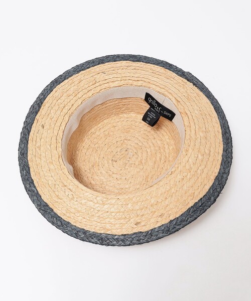 GRILLO（グリーロ）の「GRILLO: パイピング ボート ハット（ハット・メンズ・ネイビー・ONE SIZE）」の4枚目の写真