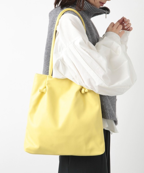 T・S・L(ティーエスエル)の「【T・S・L】ノットデザイントートバッグ /1241-209-1(トートバッグ・レディース・イエロー/アイボリー/ブラック/サックスブルー・FREE)」の4枚目の写真