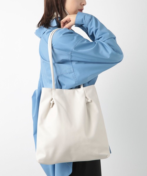 T・S・L(ティーエスエル)の「【T・S・L】ノットデザイントートバッグ /1241-209-1(トートバッグ・レディース・イエロー/アイボリー/ブラック/サックスブルー・FREE)」の2枚目の写真