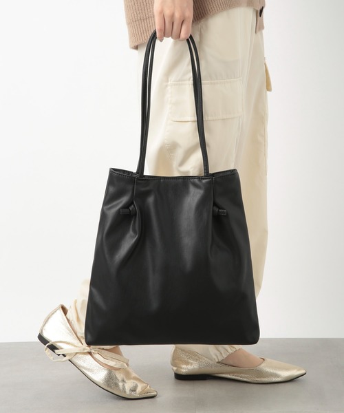 T・S・L(ティーエスエル)の「【T・S・L】ノットデザイントートバッグ /1241-209-1(トートバッグ・レディース・イエロー/アイボリー/ブラック/サックスブルー・FREE)」の10枚目の写真