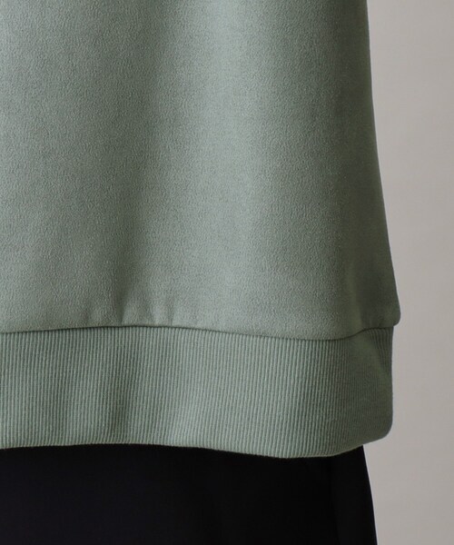 THE SHOP TK （ザ ショップ ティーケー ）の「◆【ネックレスセットアイテム】フェイクスウェードロゴプルオーバー（Tシャツ/カットソー・メンズ・ライトグリーン/アイボリー/スミクロ・02/03/04）」の9枚目の写真