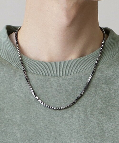 THE SHOP TK （ザ ショップ ティーケー ）の「◆【ネックレスセットアイテム】フェイクスウェードロゴプルオーバー（Tシャツ/カットソー・メンズ・ライトグリーン/アイボリー/スミクロ・02/03/04）」の10枚目の写真