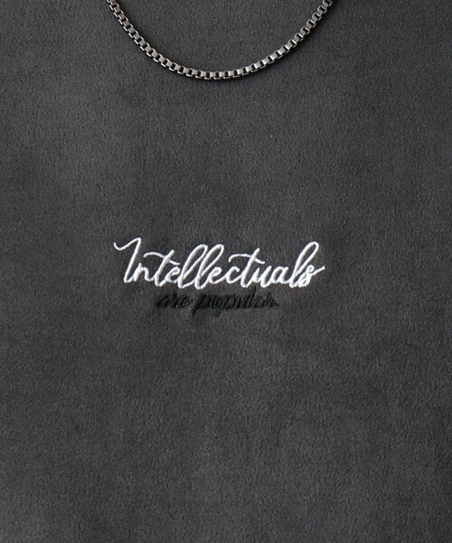 THE SHOP TK （ザ ショップ ティーケー ）の「◆【ネックレスセットアイテム】フェイクスウェードロゴプルオーバー（Tシャツ/カットソー・メンズ・ライトグリーン/アイボリー/スミクロ・02/03/04）」の19枚目の写真