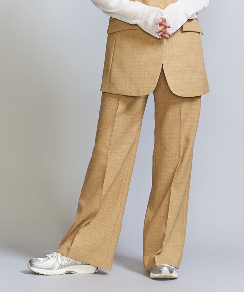 BEAUTY&YOUTH UNITED ARROWS（ビューティーアンドユースユナイテッドアローズ）の「ポリエステル フレアパンツ（スラックス・レディース・ベージュ・S/M/XS）」の3枚目の写真